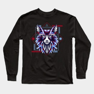 cat head tshirt Long Sleeve T-Shirt